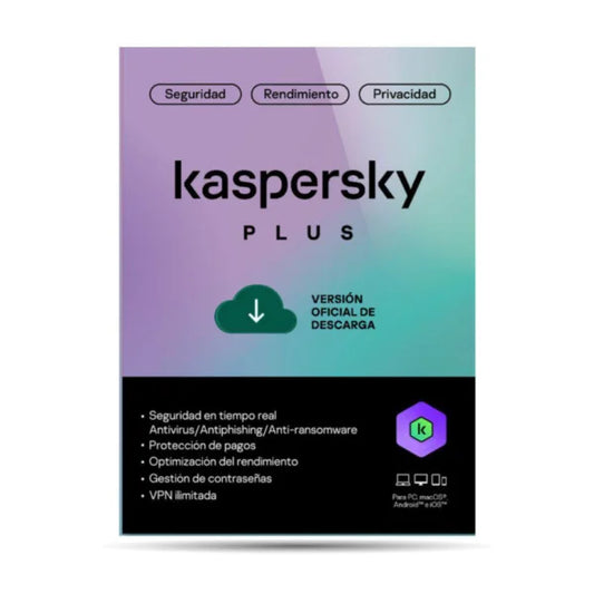 Kaspersky Plus Internet Security 1 Dispositivo Licencia Digital 1 Año
